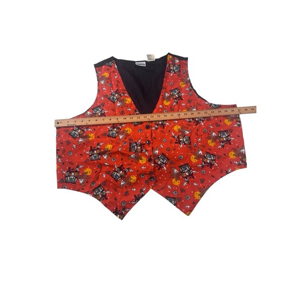 Vintage Basic Editions Halloween Vest Plus 24W Haunted House Ghost Spiderweb - Picture 11 of 12